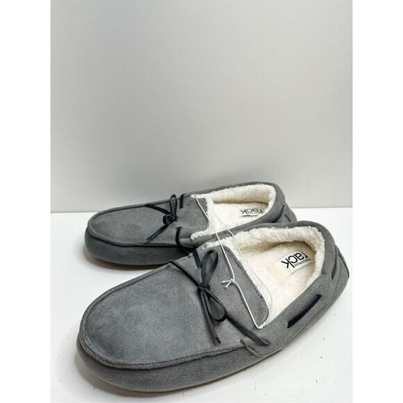 Nordstrom Rack Slippers Womens Size Large Faux Fur Gray Slip On Style - Picture 2 of 8